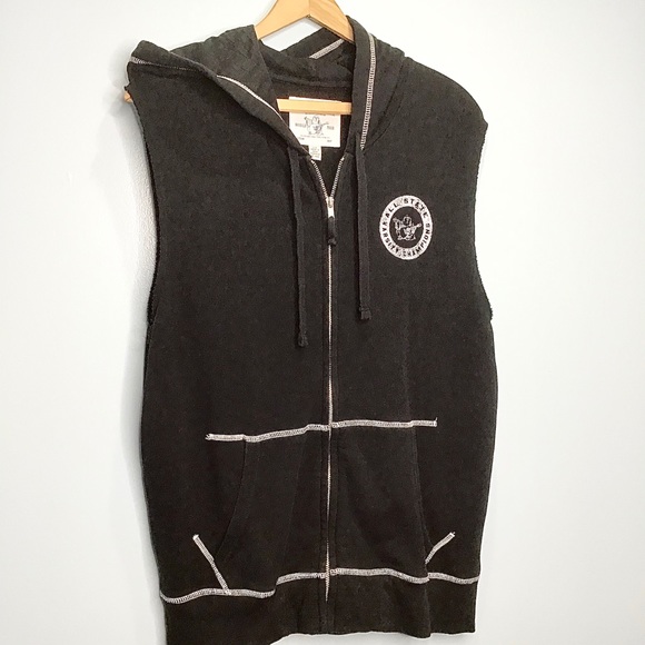 true religion sleeveless hoodie
